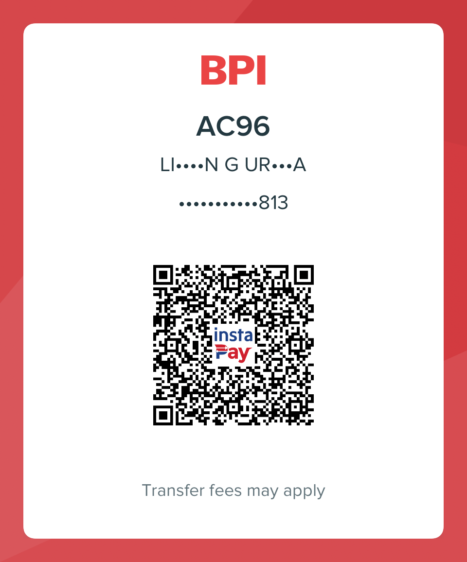 BPI InstaPay QR code for LILLIAN URBINA account ending in 813